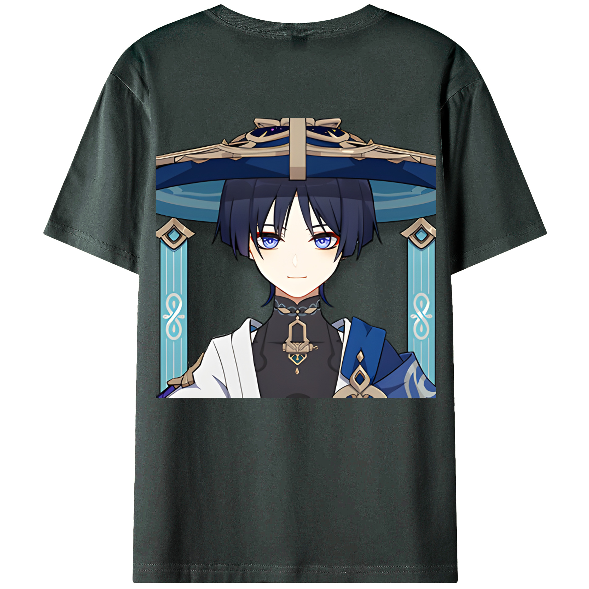 げんし神 さんペい genshin Sanpei 綿100％ メンズ半袖Tシャツ（バックプリント） 通気性